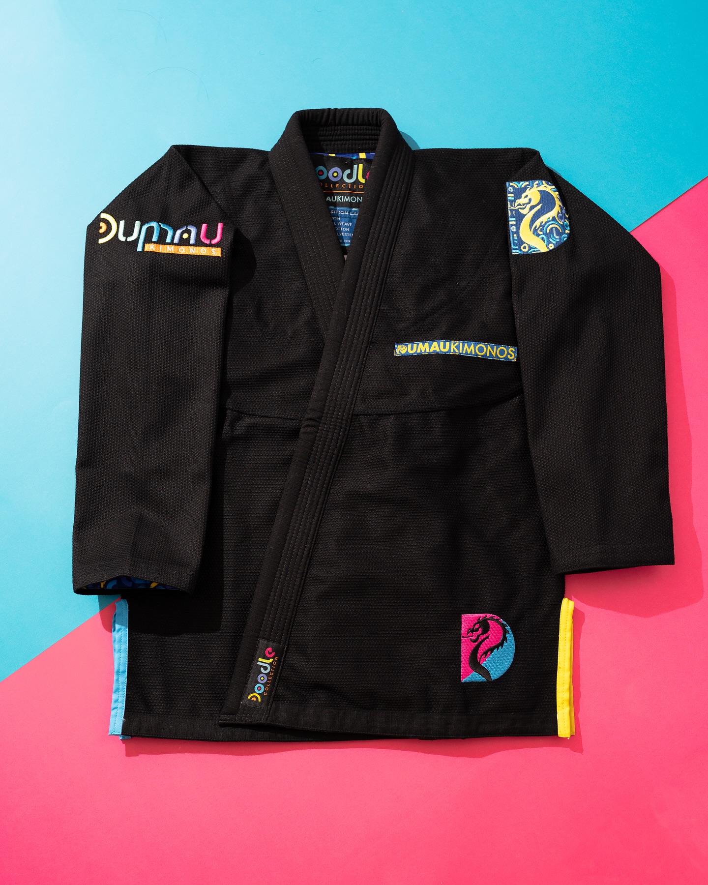 Doodle Kimono Black