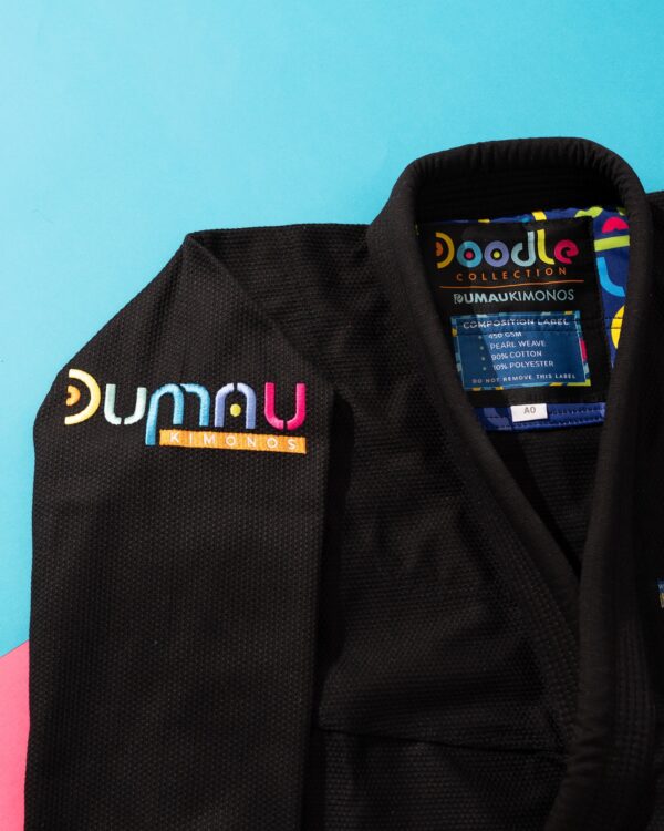 Doodle Kimono Black - Image 6